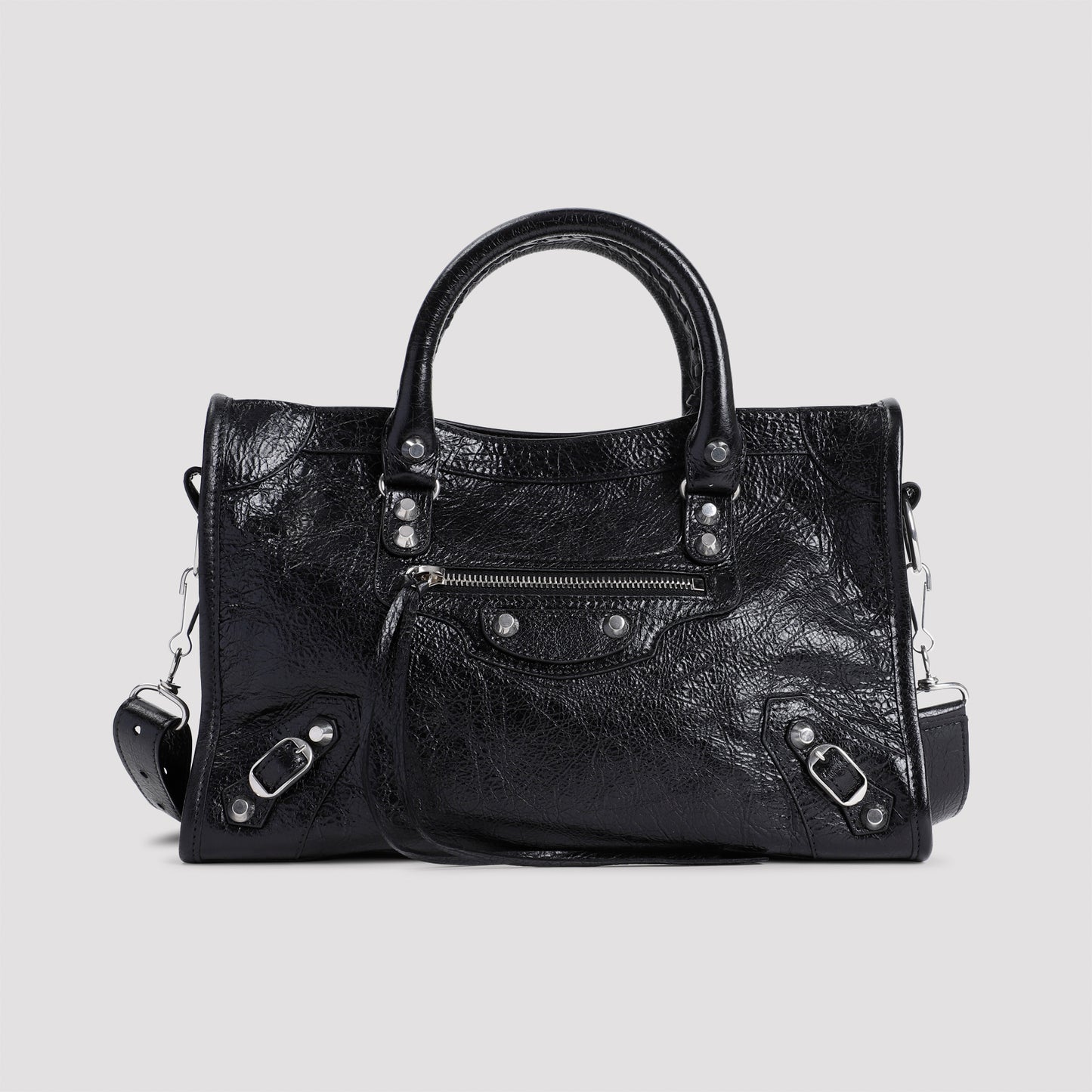 Black Calf Leather Le City Bag