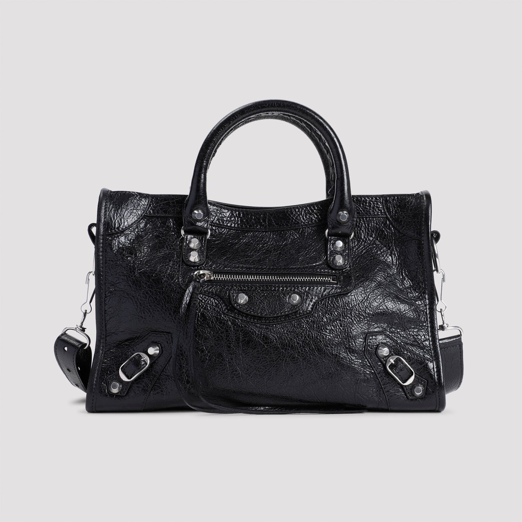 Black Calf Leather Le City Bag