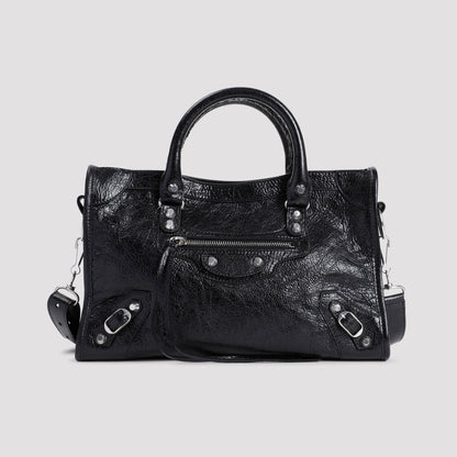 Black Calf Leather Le City Bag
