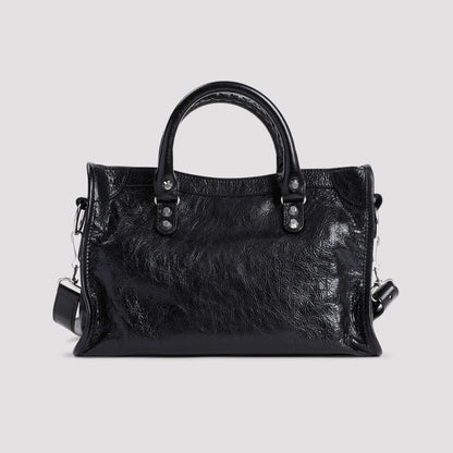 Black Calf Leather Le City Bag