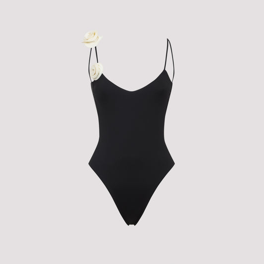 Black Ashar One Piece Swimwear