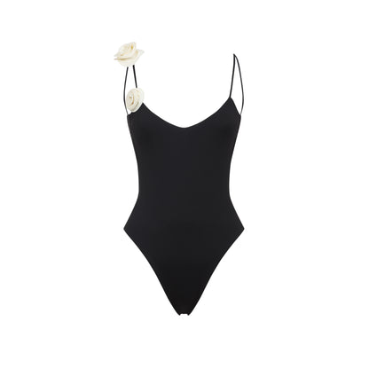 Black Ashar One Piece Swimwear