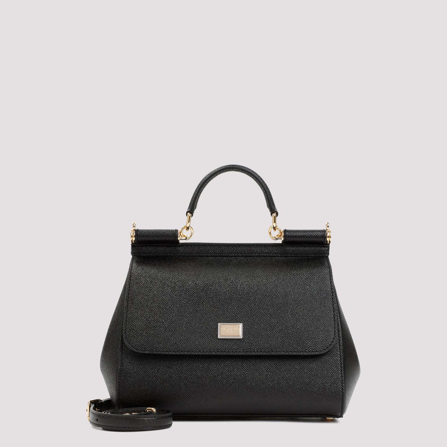 Black Saffiano Leather Sicily Bag