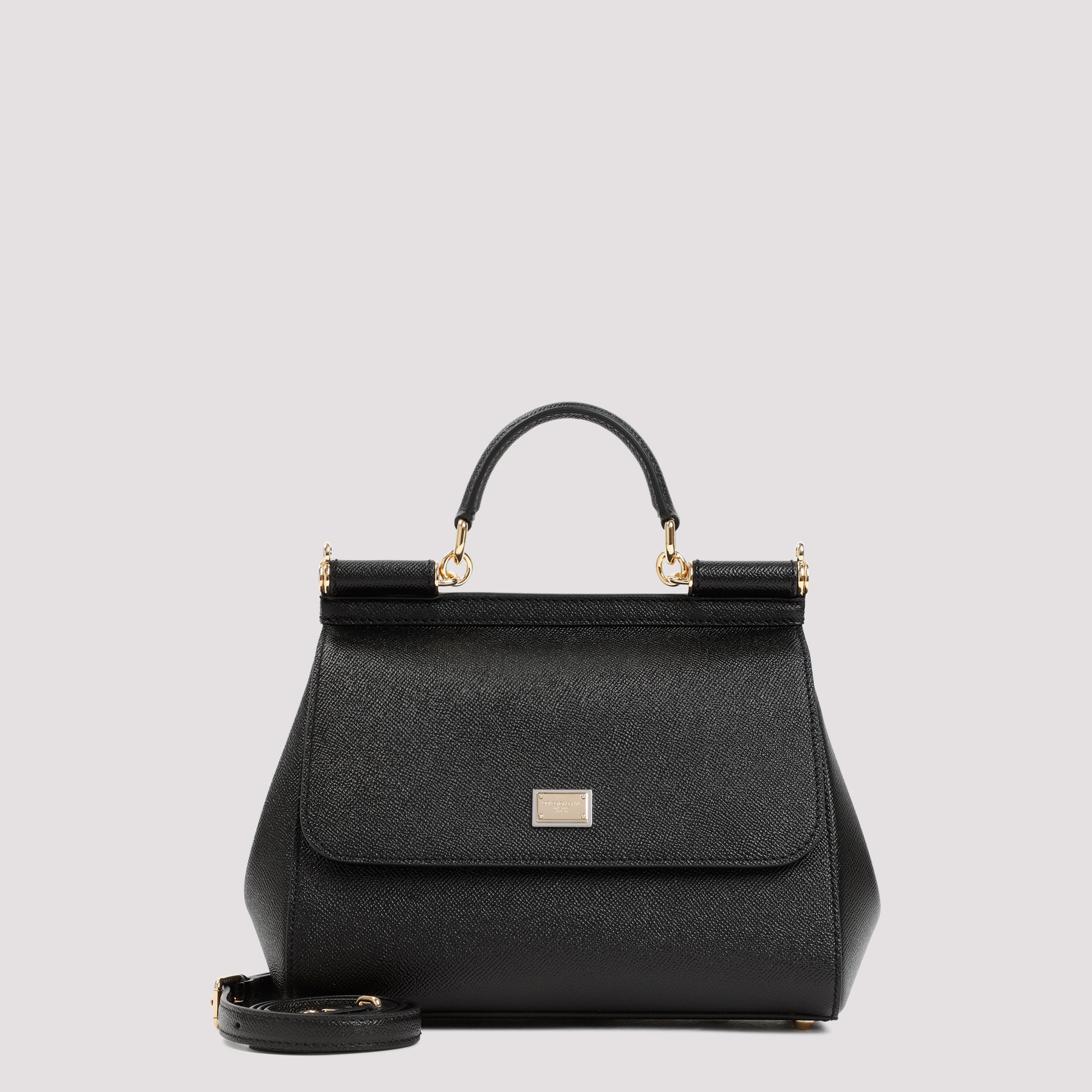 Black Saffiano Leather Sicily Bag