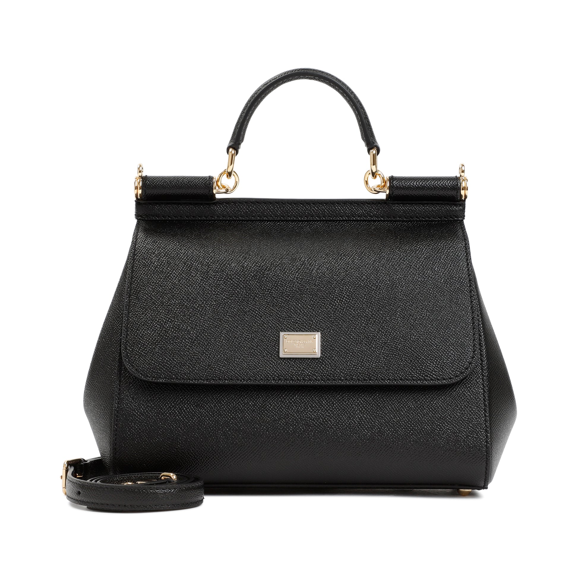 Black Saffiano Leather Sicily Bag