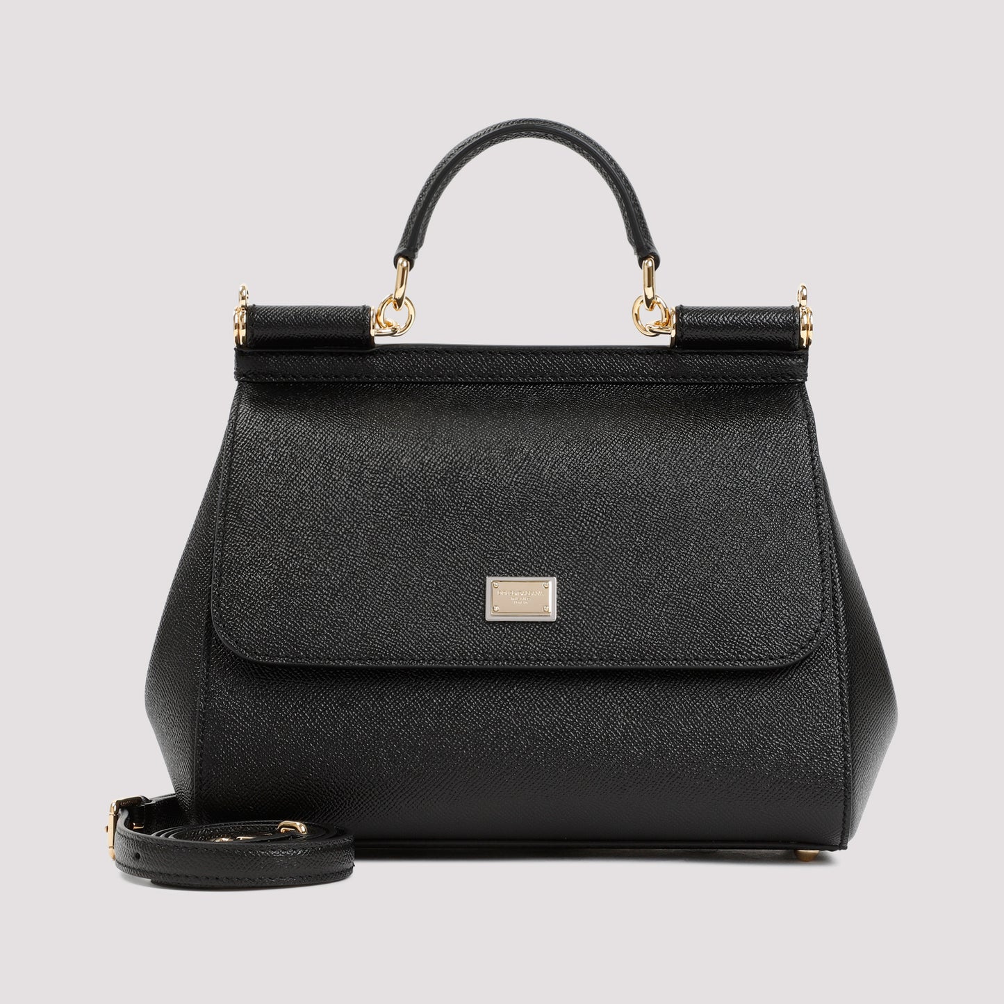 Black Saffiano Leather Sicily Bag