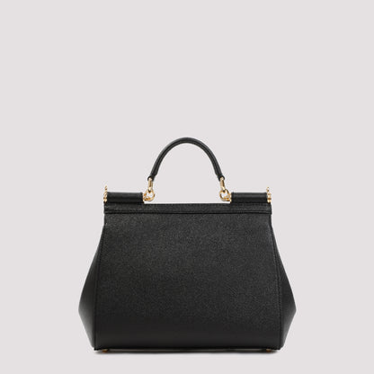 Black Saffiano Leather Sicily Bag