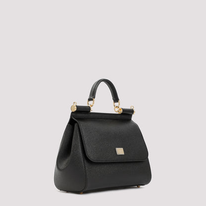 Black Saffiano Leather Sicily Bag