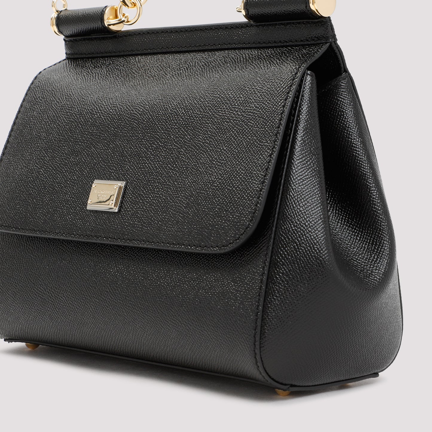 Black Saffiano Leather Sicily Bag