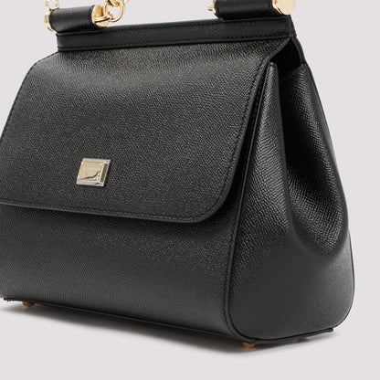 Black Saffiano Leather Sicily Bag
