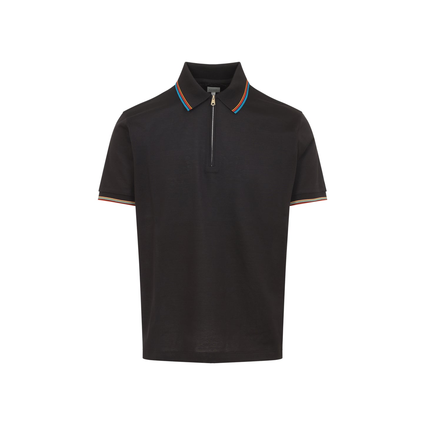Mud Brown Cotton Str Detail Polo Shirt