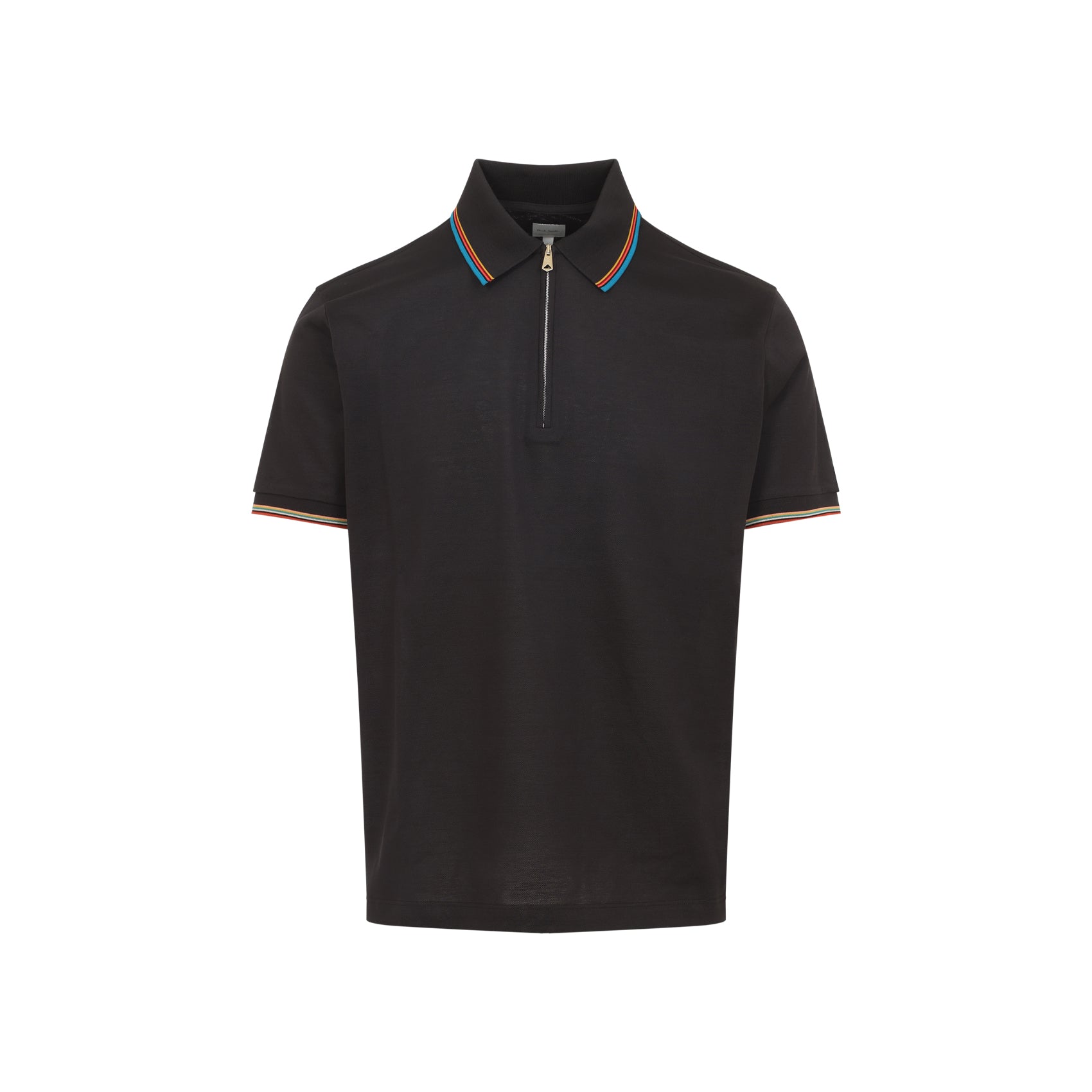 Mud Brown Cotton Str Detail Polo Shirt