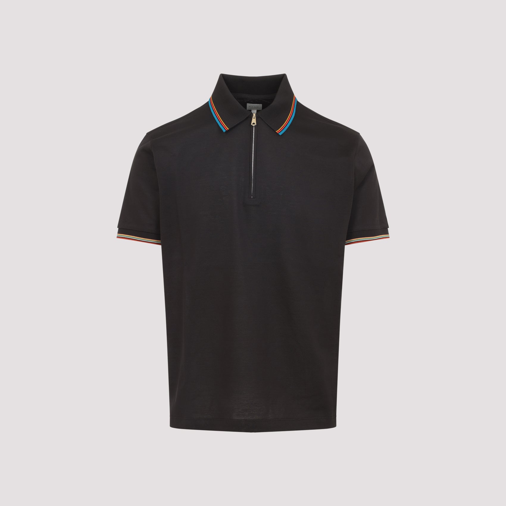 Mud Brown Cotton Str Detail Polo Shirt