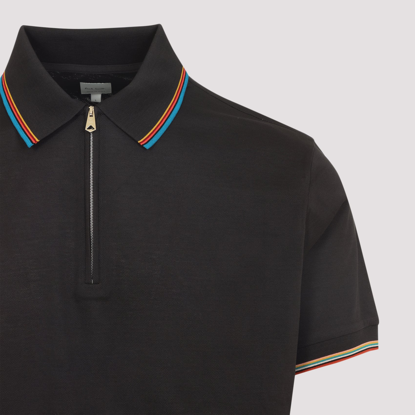 Mud Brown Cotton Str Detail Polo Shirt