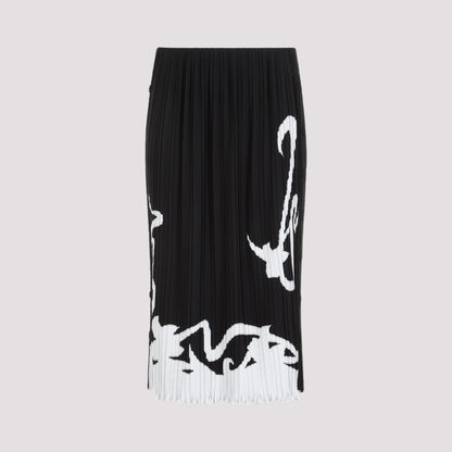 pleated long skirt-image-1