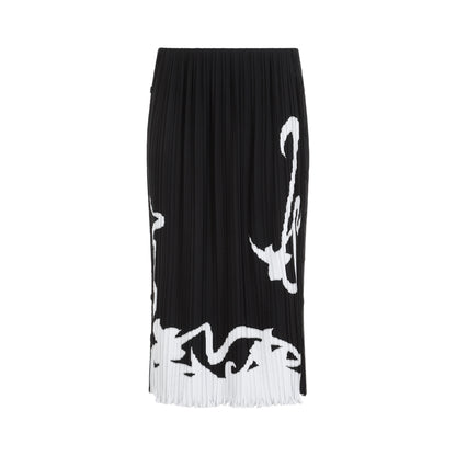 pleated long skirt-image-2