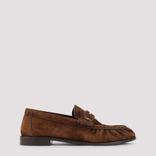 Brown 15 Suede Calf Leather Loafers