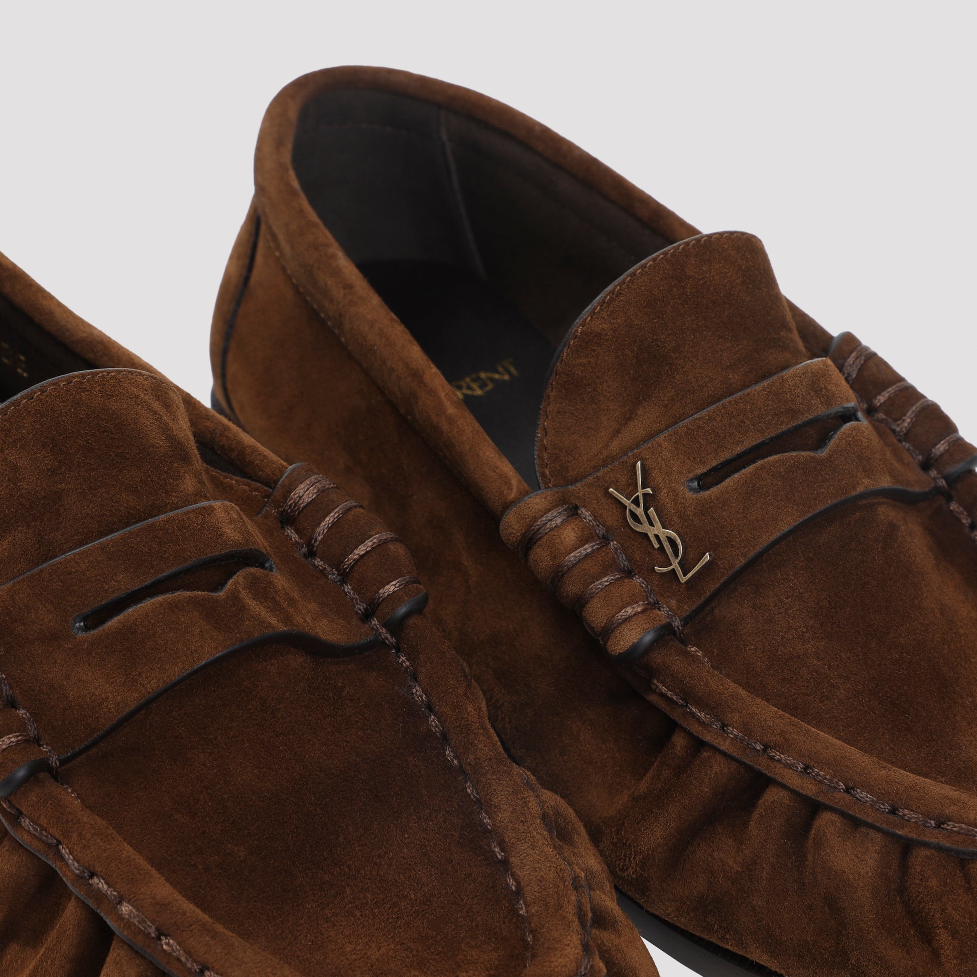 Brown 15 Suede Calf Leather Loafers