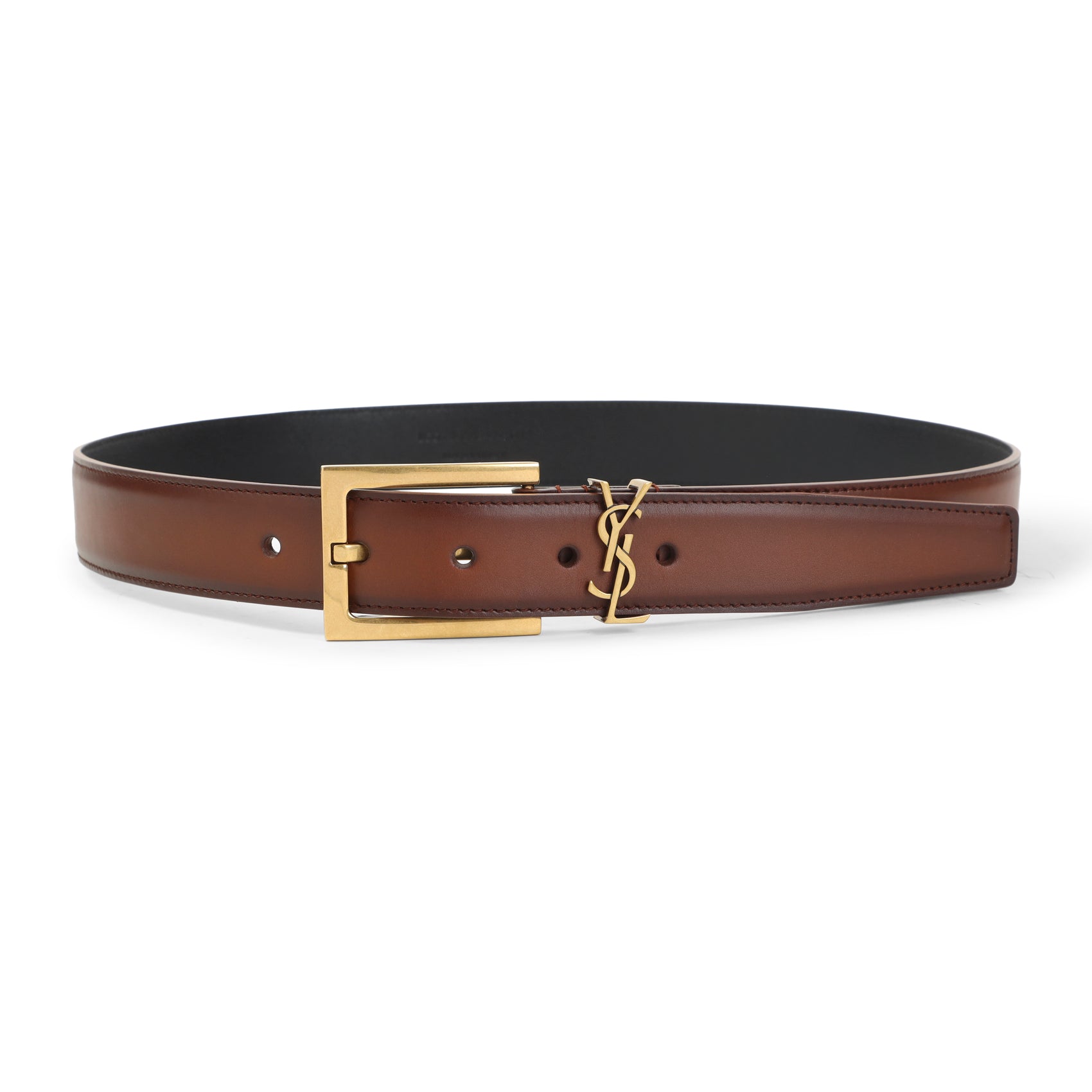 Brown Cassandre Calf Leather Belt