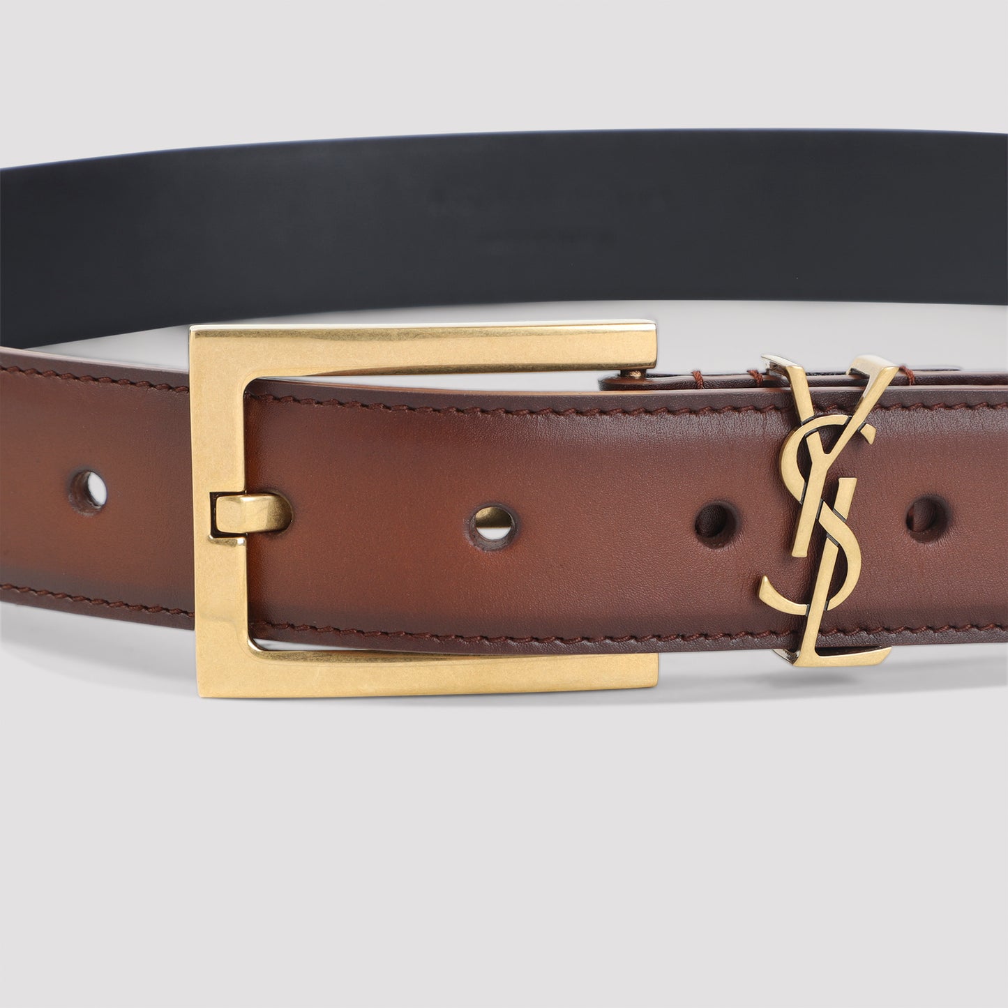 Brown Cassandre Calf Leather Belt