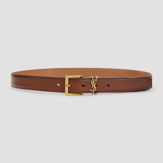 Ruby Rust Brown Leather Belt