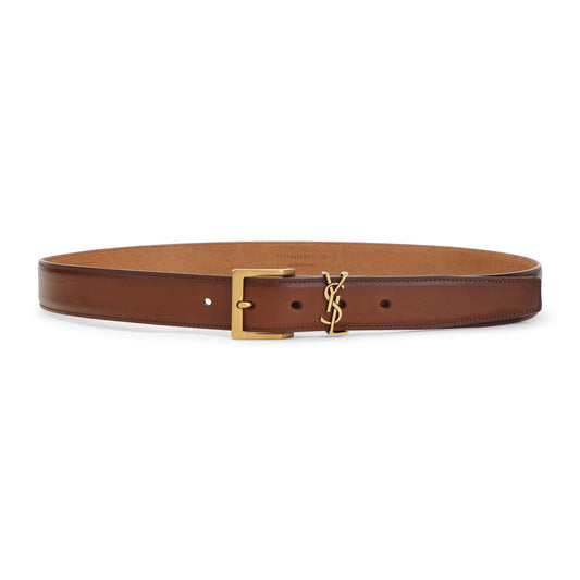 Ruby Rust Brown Leather Belt