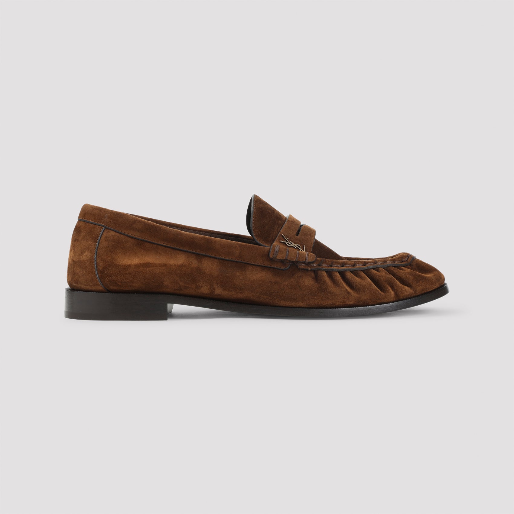 Dark Havana Suede Calf Leather Le Loafer 15 Mocassins