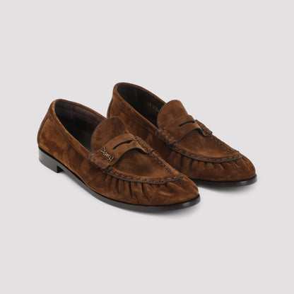 Dark Havana Suede Calf Leather Le Loafer 15 Mocassins