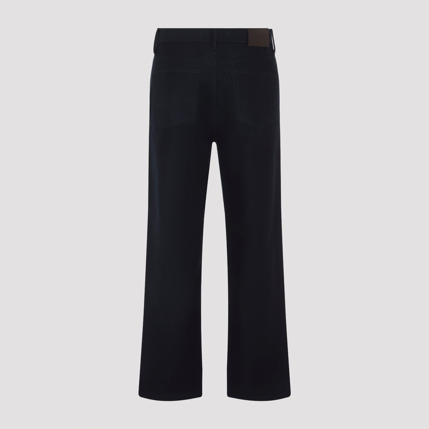 Blue 5-pocket Cotton Pants