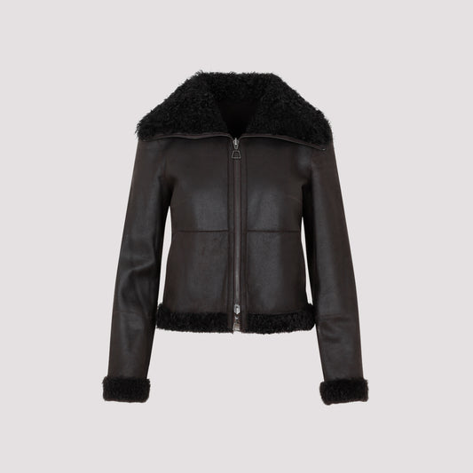 lamb leather jacket-image-1