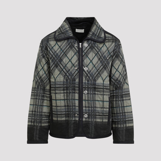 quilted plaid fade jacket-image-1
