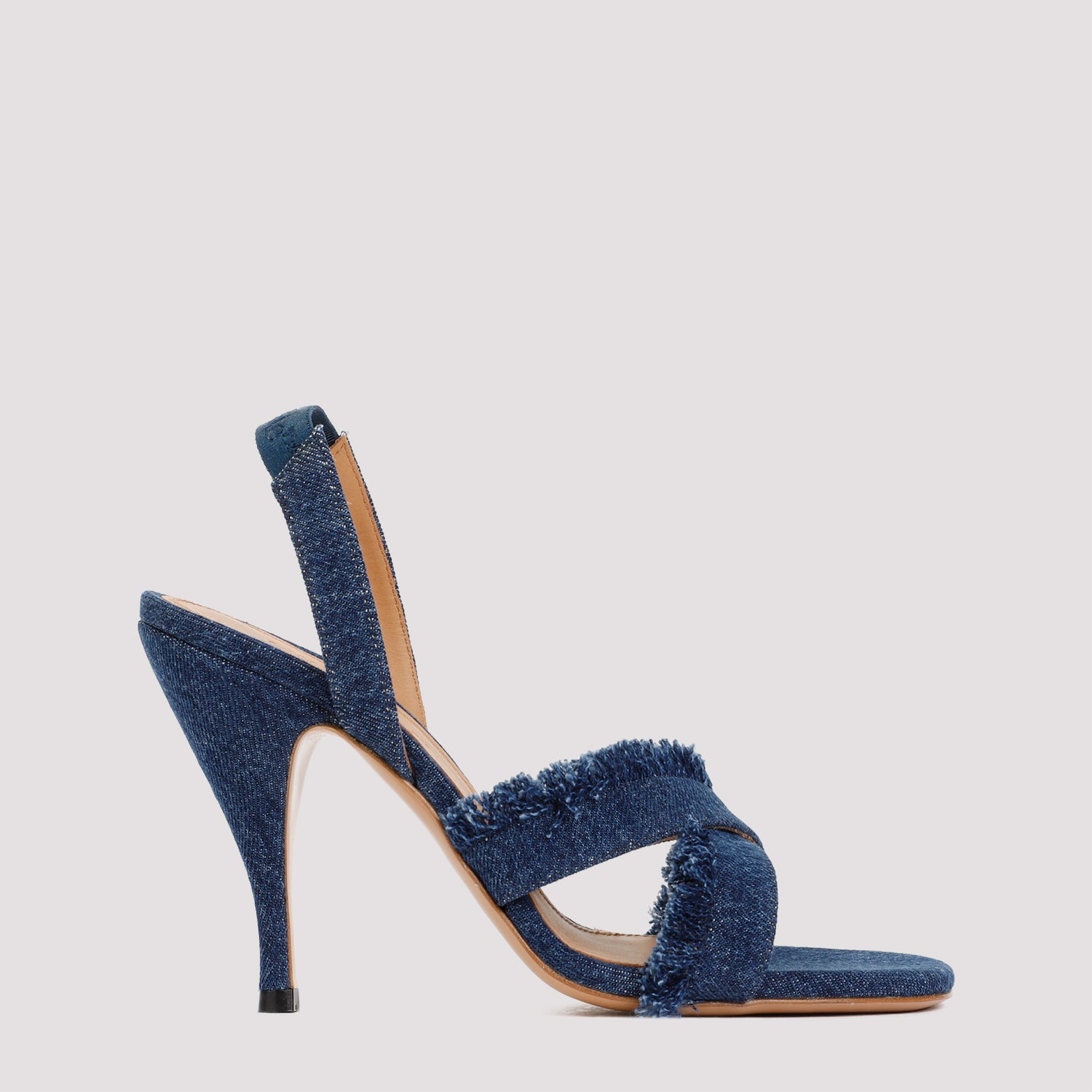 curvy heel denim sandal-image-1