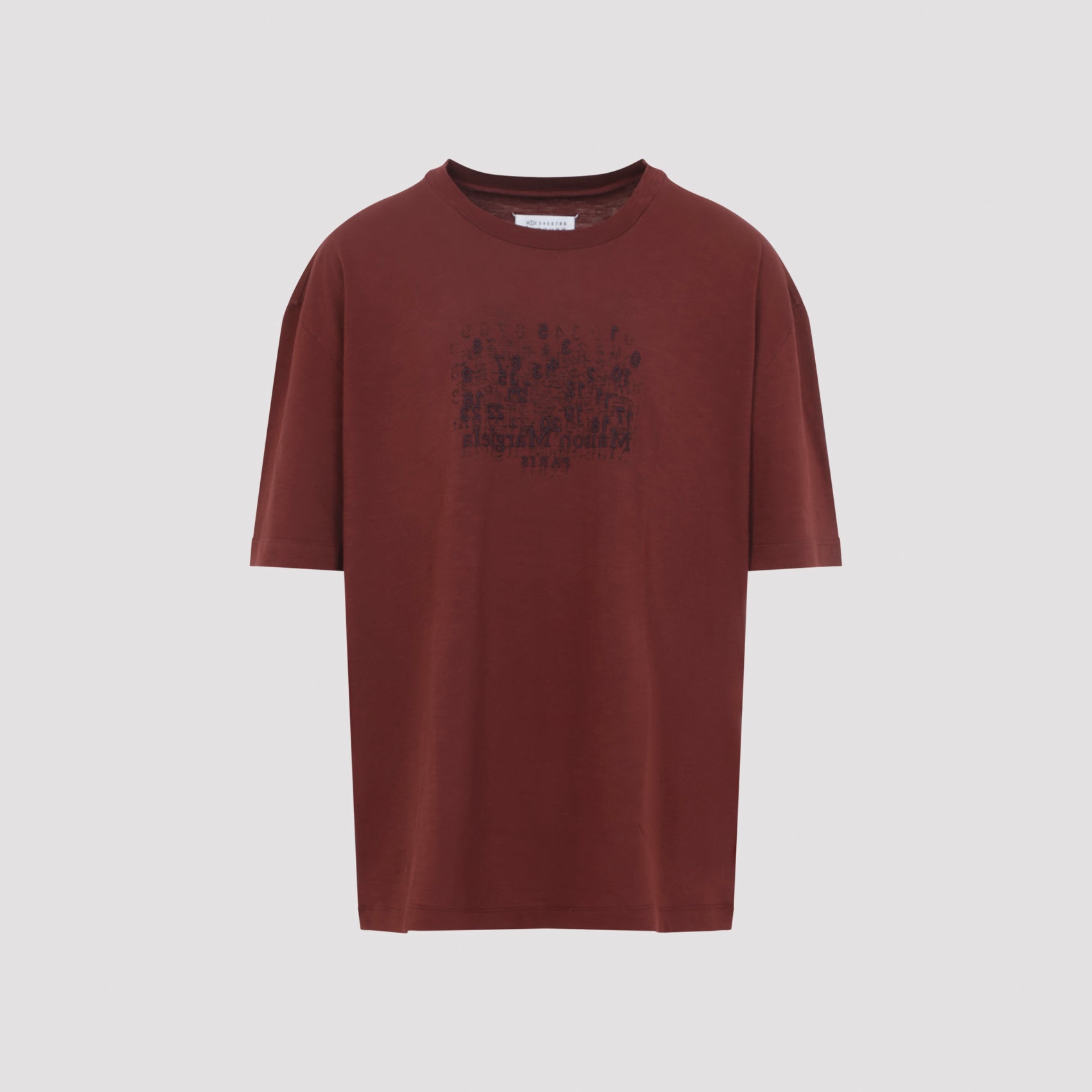 Dark bric red Cotton T-Shirt