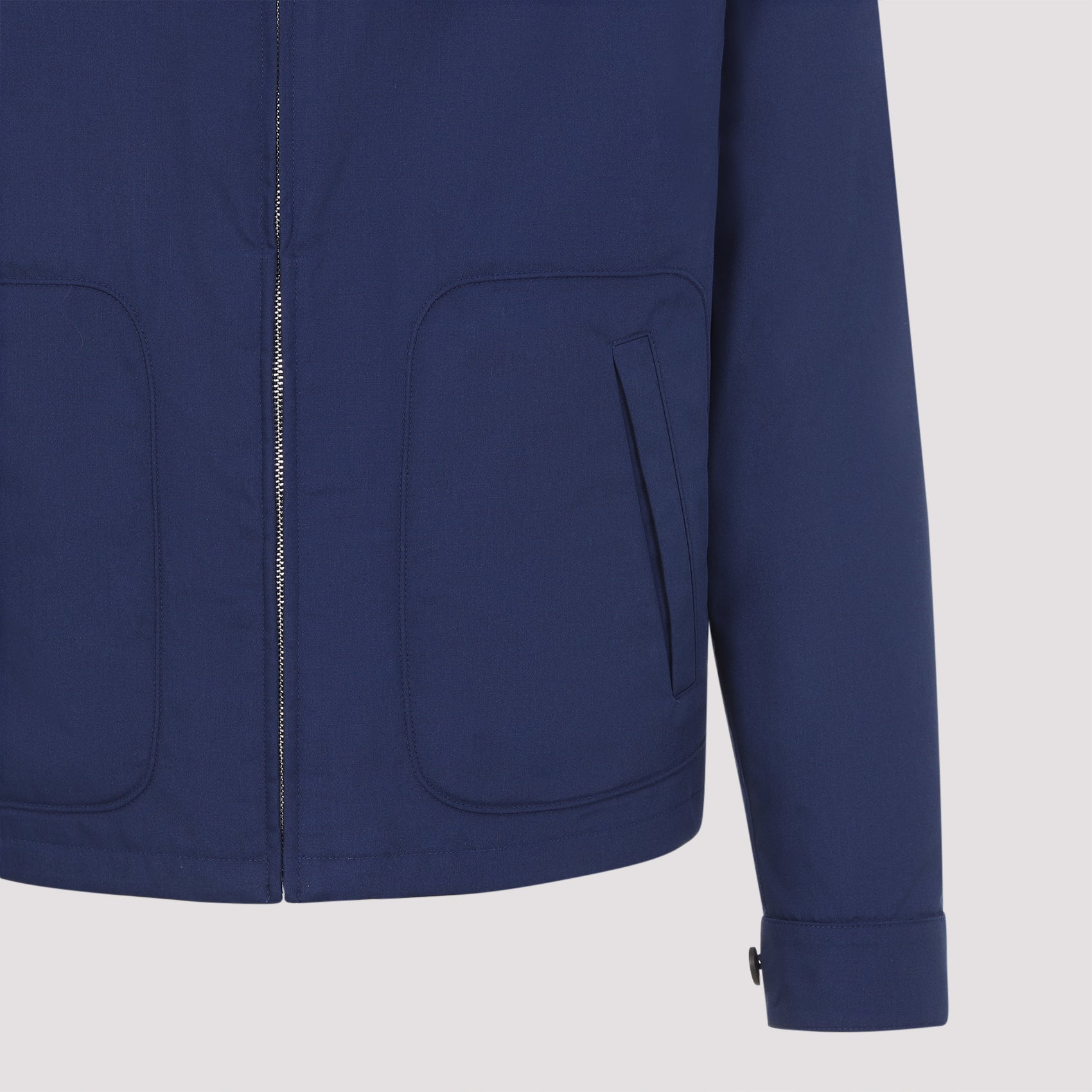 Blue Polyester Jacket
