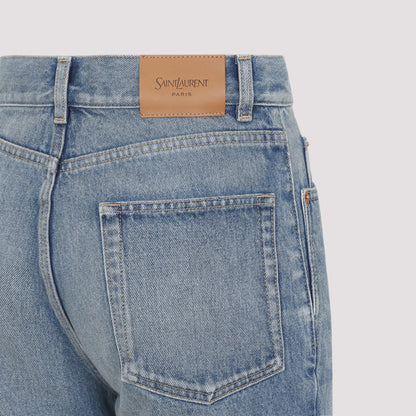 Blue 70`S Cotton Jeans