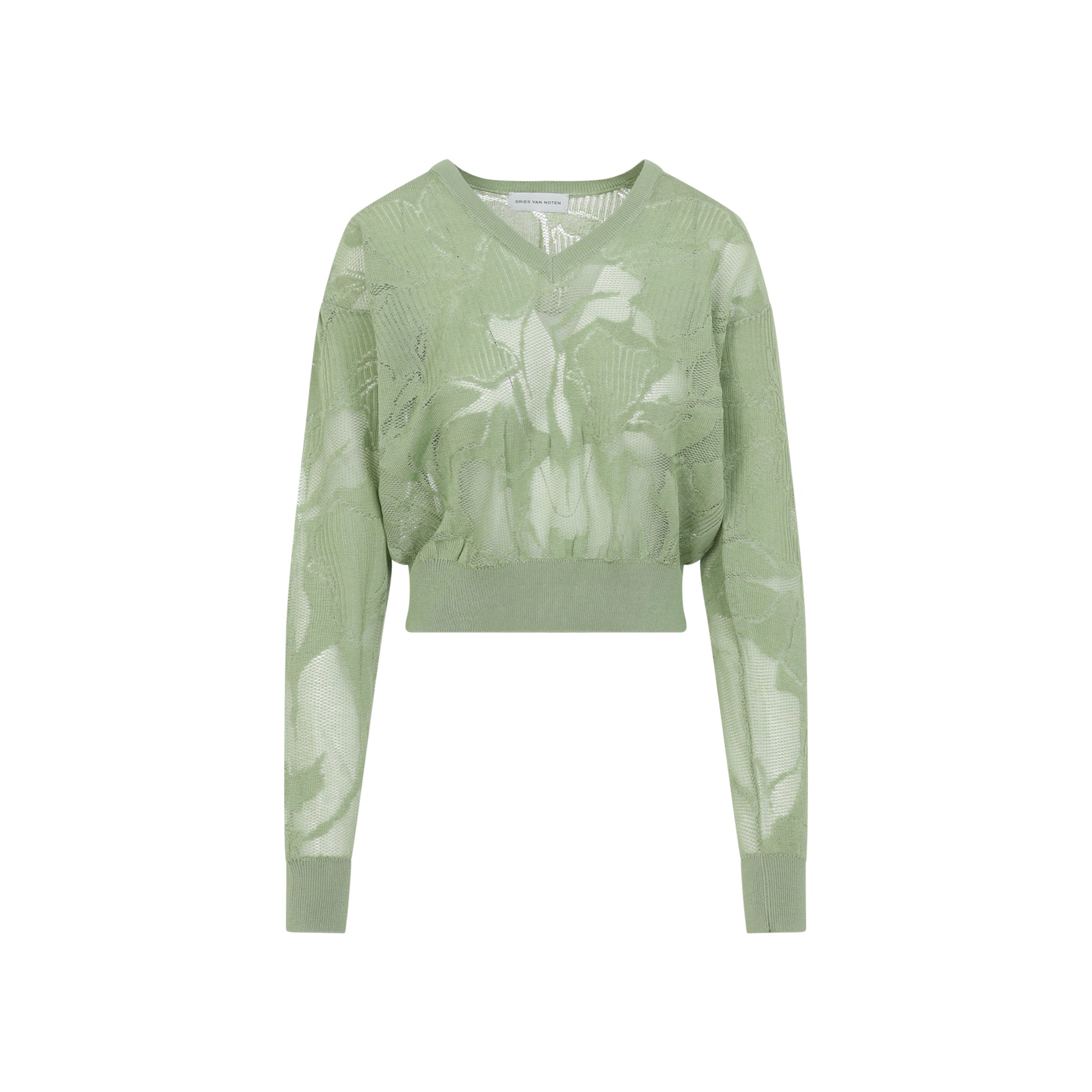 Green Torion Cotton Sweater