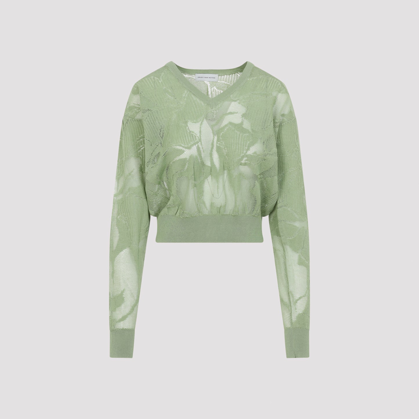 Green Torion Cotton Sweater