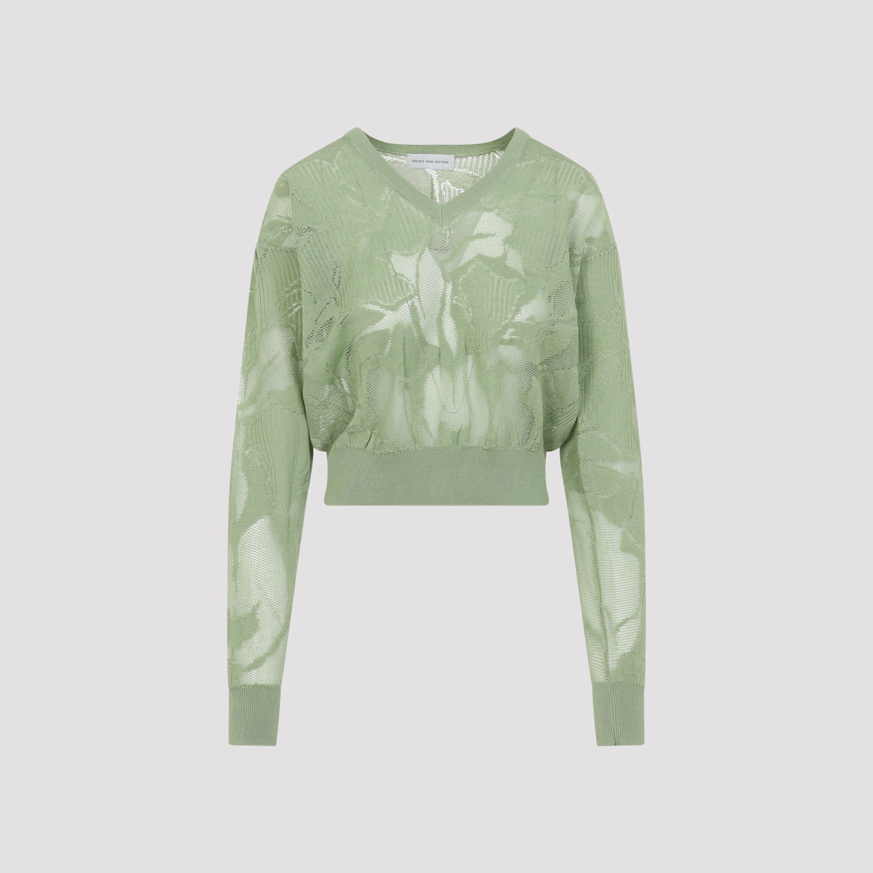 Green Torion Cotton Sweater