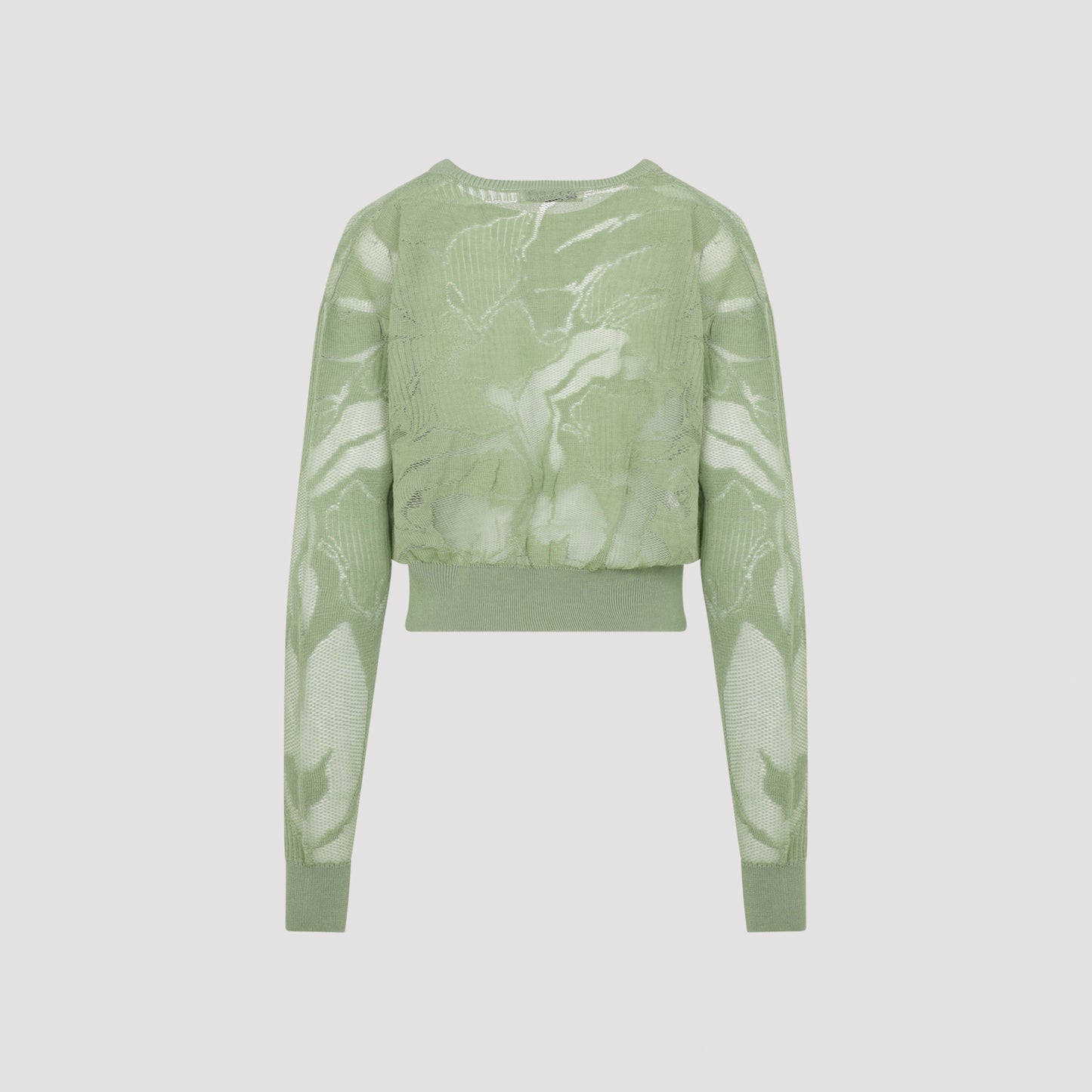 Green Torion Cotton Sweater