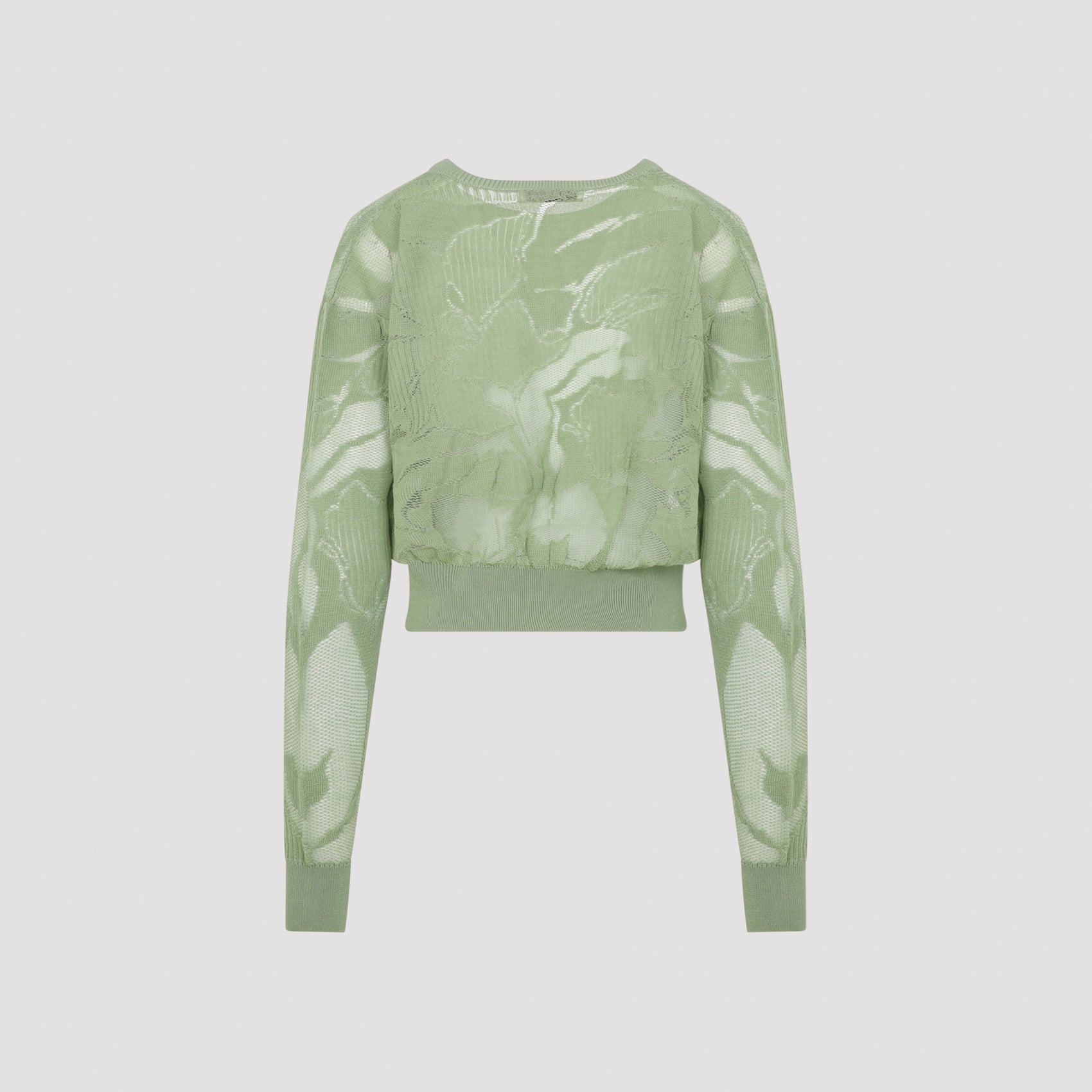 Green Torion Cotton Sweater