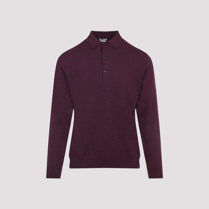 knitted long sleeves polo-image-1