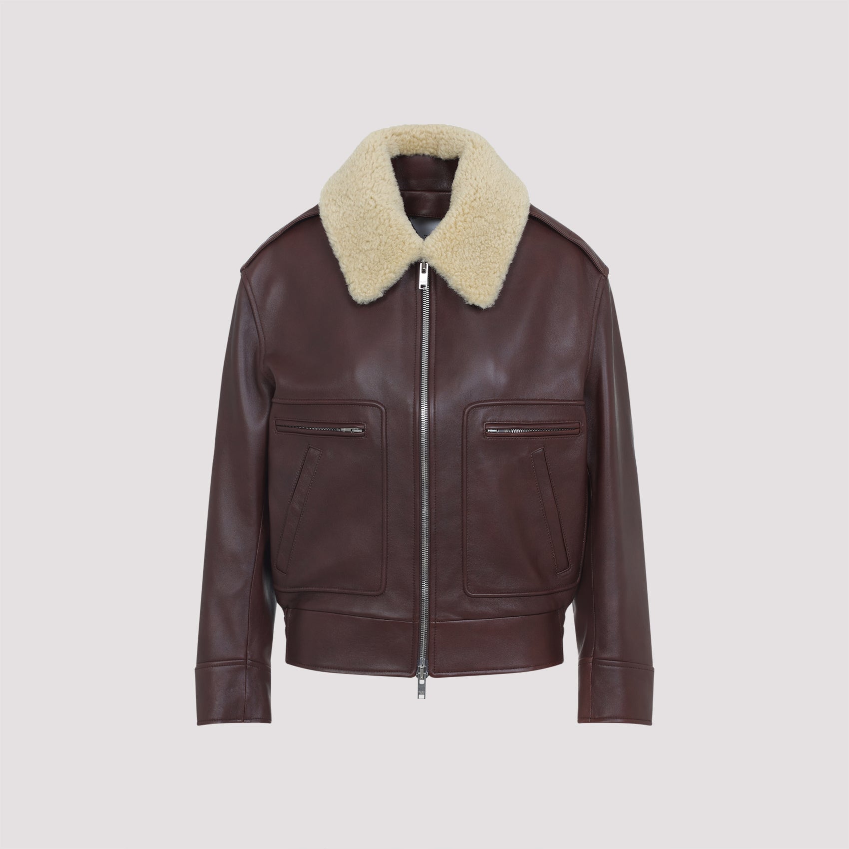nappa blouson with shearling-image-1