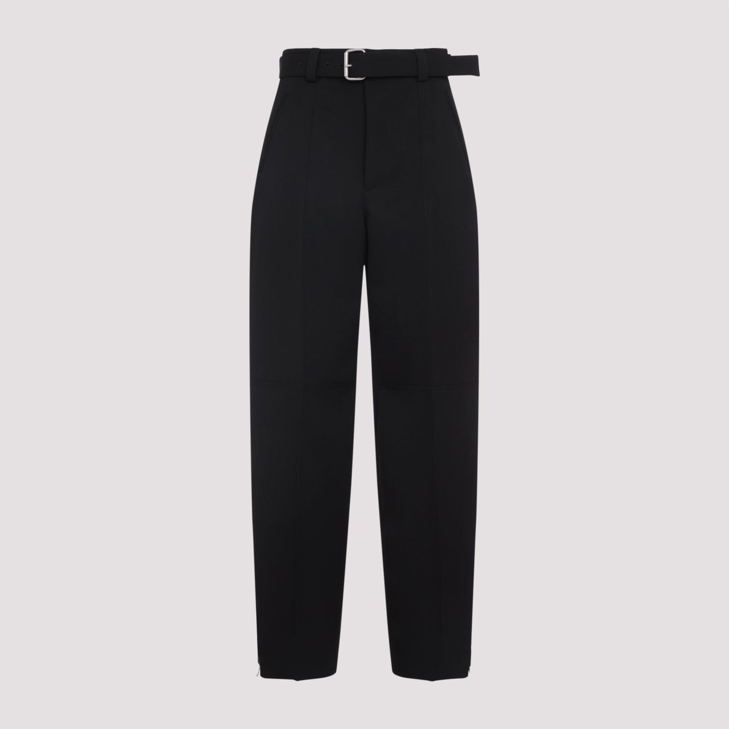 wool belted trousers-image-1