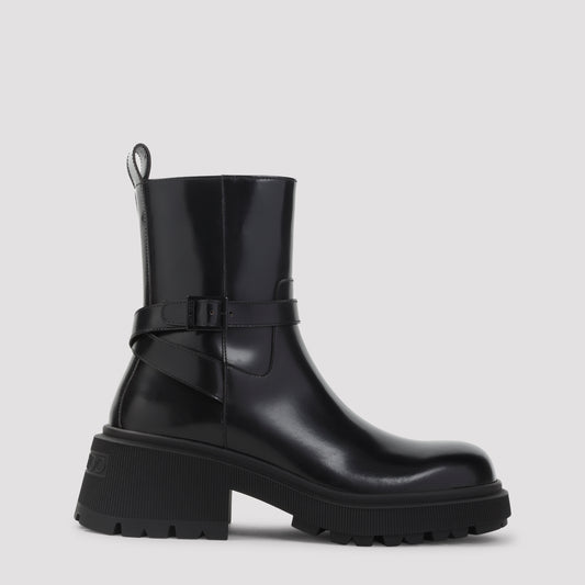 soft box calf conny flat boots-image-1