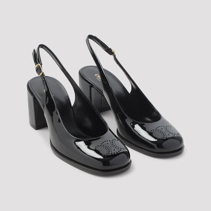 perforated triomphe slingback-image-5