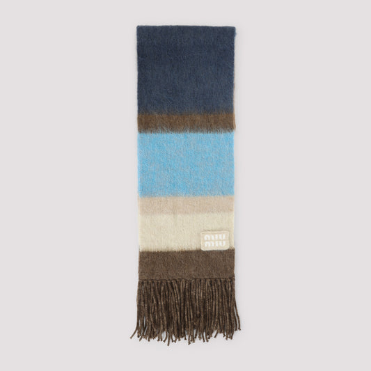 wool striped scarf-image-1