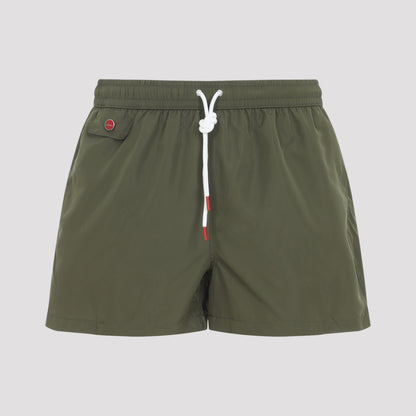 polyester swim shorts-image-1
