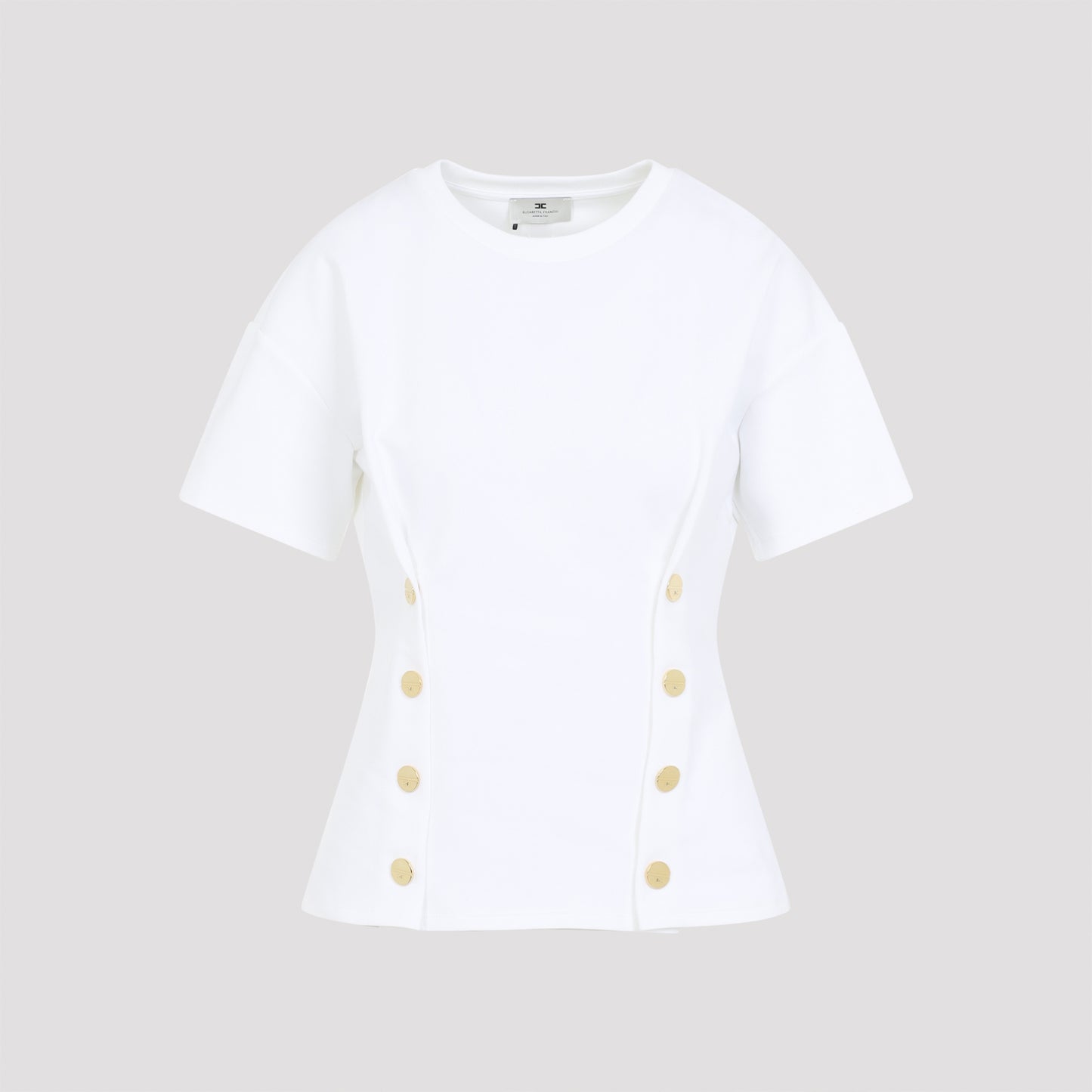 gold buttoned t-shirt-image-1