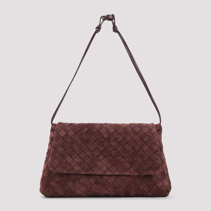 Dark Red Suede Leather Pouch