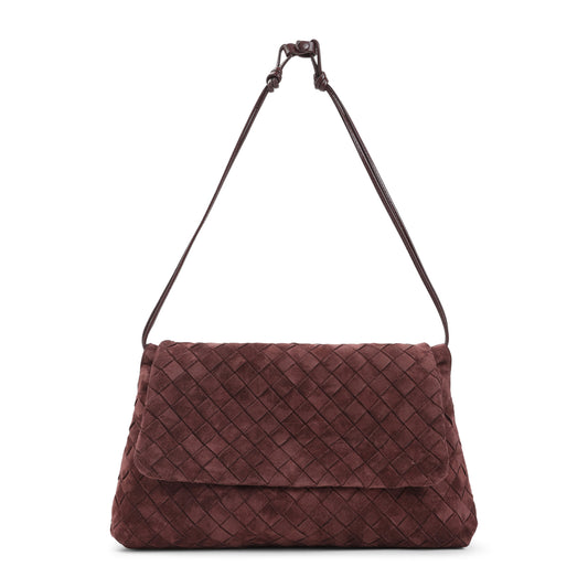 Dark Red Suede Leather Pouch